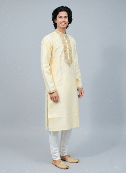 Luxury kathan-golden colour-203